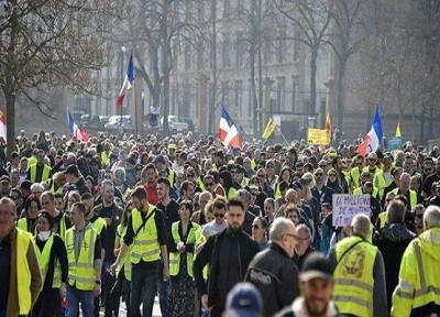 تجمع جلیقه زردها در پاریس برای برگزاری سی و نهمین هفته اعتراضات