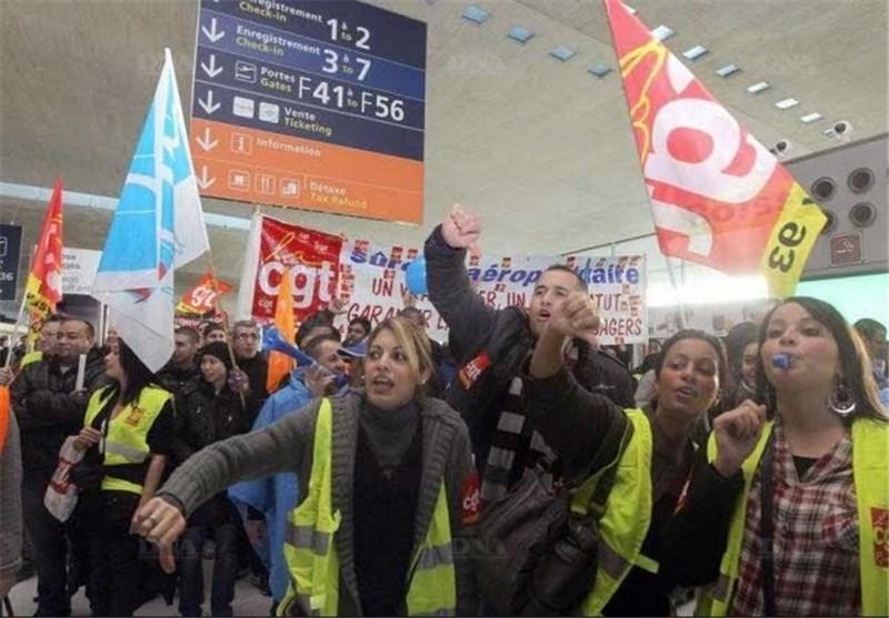 اعتصاب کارکنان بخش هوایی پروازهای فرانسه را به شدت کاهش داد