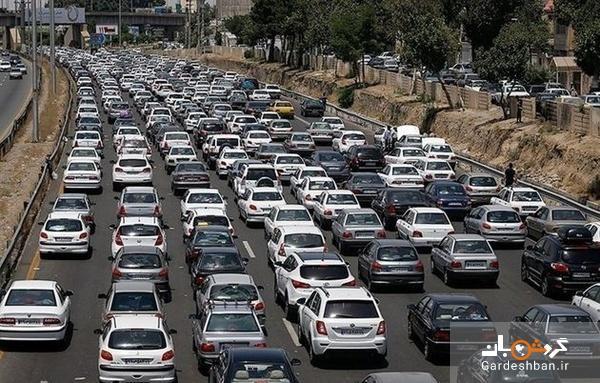 ترافیک سنگین در محورهای شمالی کشور عکس ترافیک سنگین در محورهای شمالی کشور
