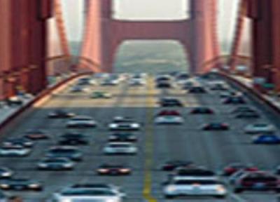 پل گلدن گیت ، پل معلق مشهور از این سو به آن سوی خلیج سانفرانسیسکو